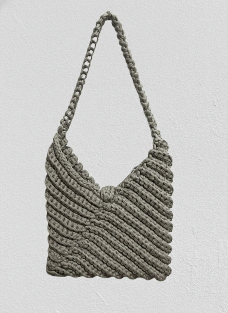🩶 The "It Girl" Crocheted Shoulder Bag
