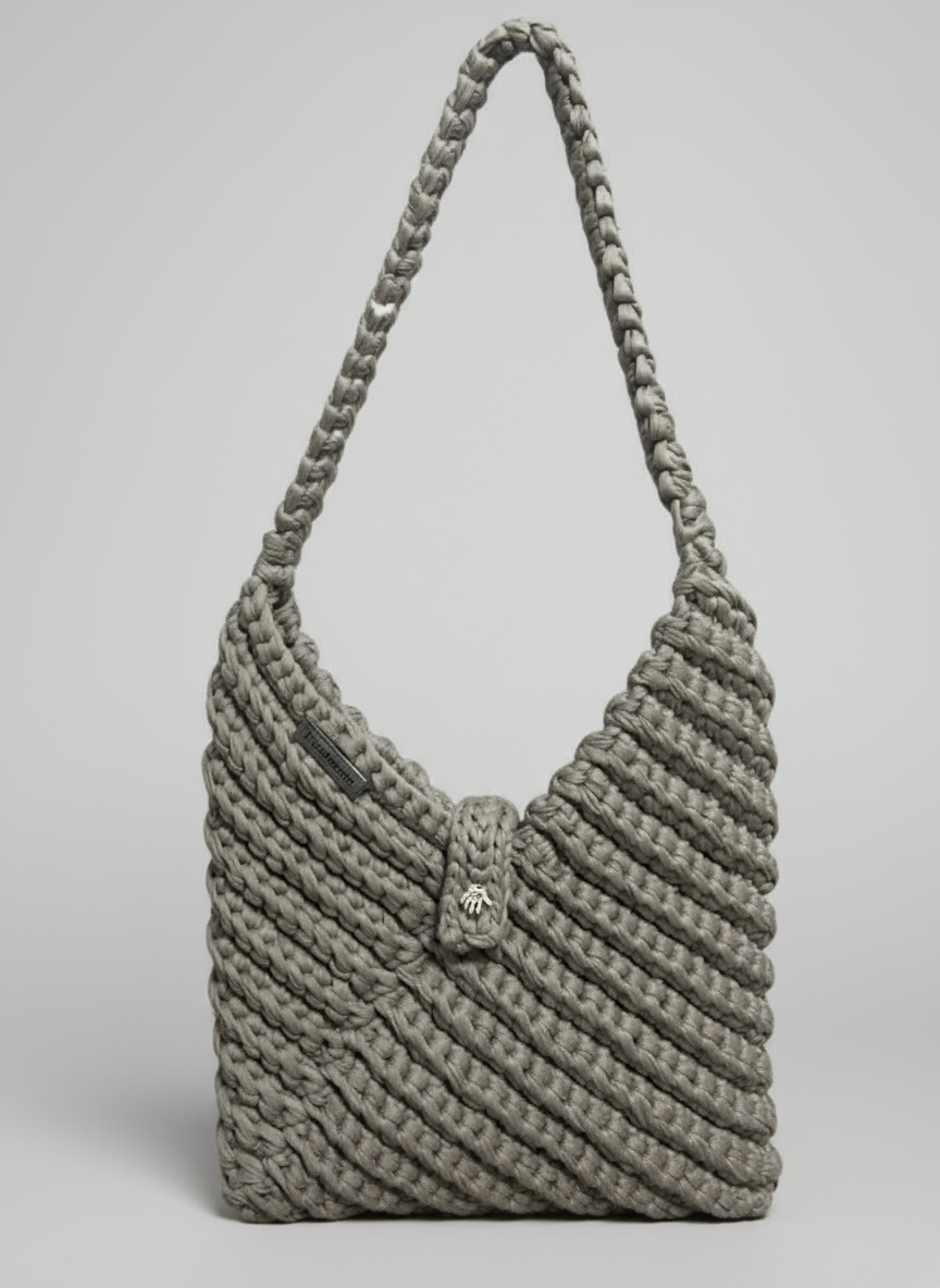 🩶 The "It Girl" Crocheted Shoulder Bag
