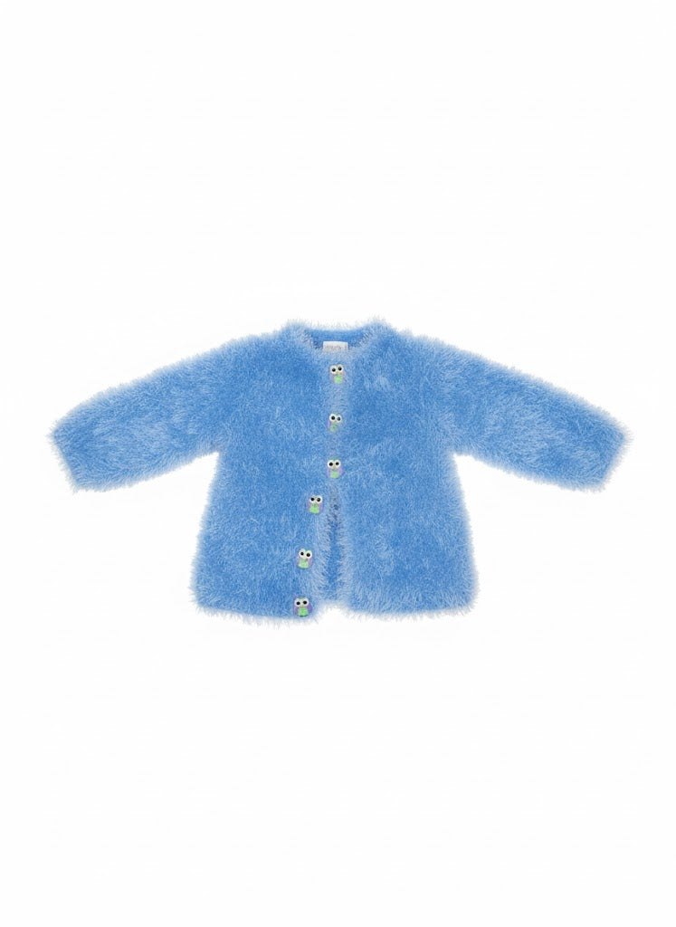 💙 4-Piece Ultra-Soft Blue Eyelash Knit Baby Set