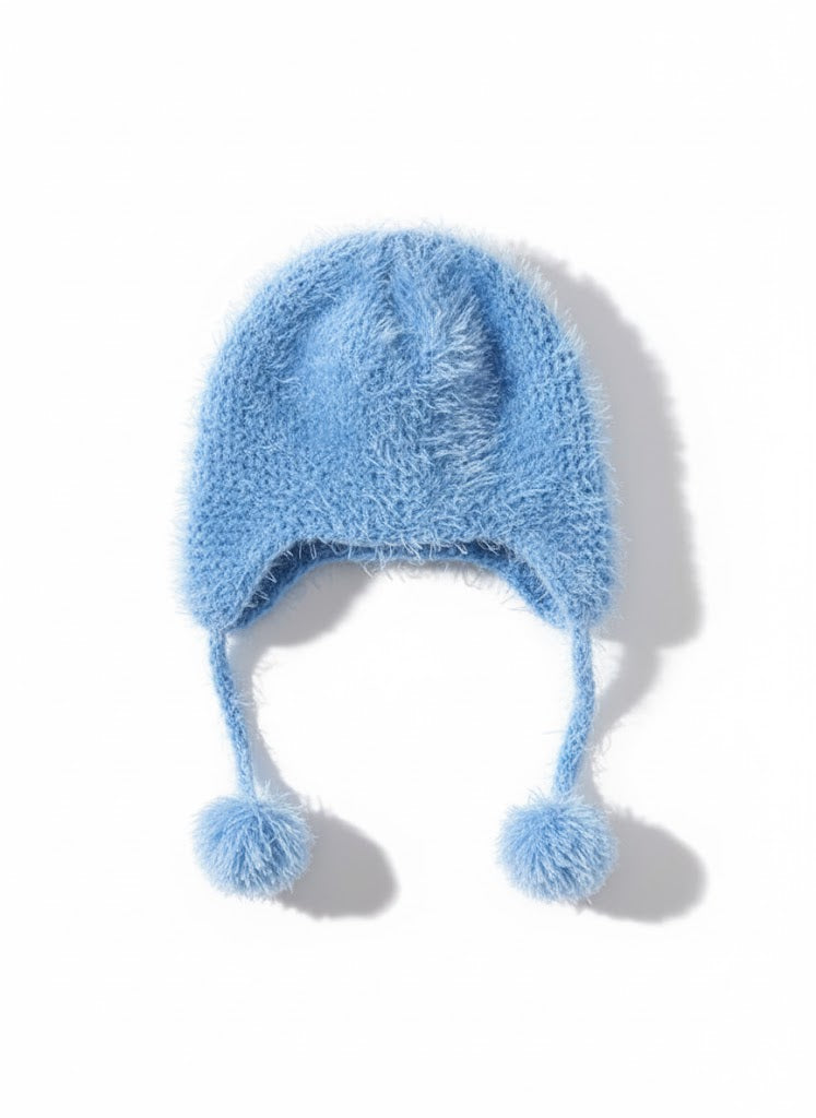 💙 4-Piece Ultra-Soft Blue Eyelash Knit Baby Set