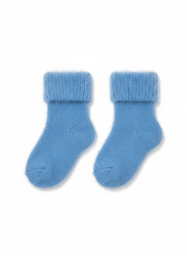 💙 4-Piece Ultra-Soft Blue Eyelash Knit Baby Set